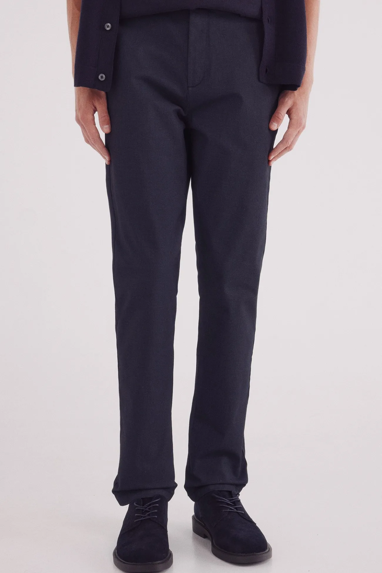 pantalon chino slim micro-imprimé