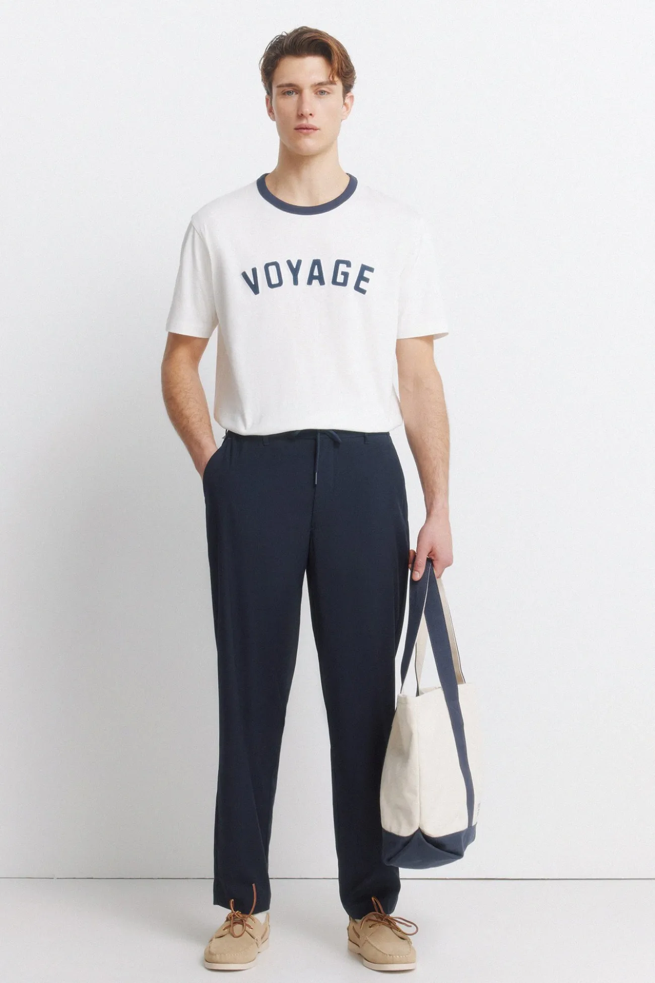 Pantalon droit ample