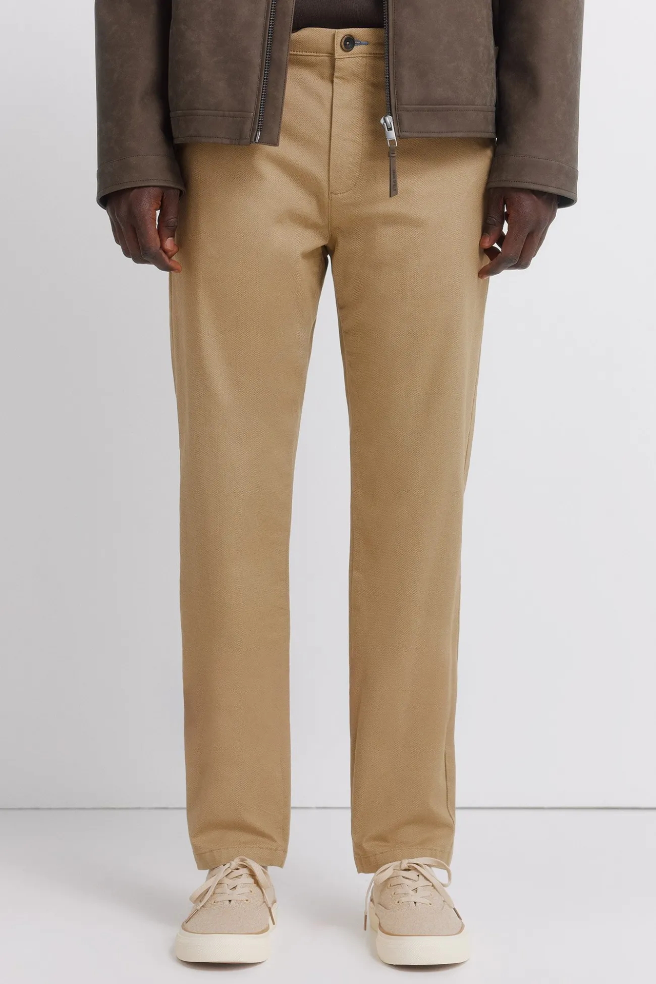 pantalon slim à micro-imprimé