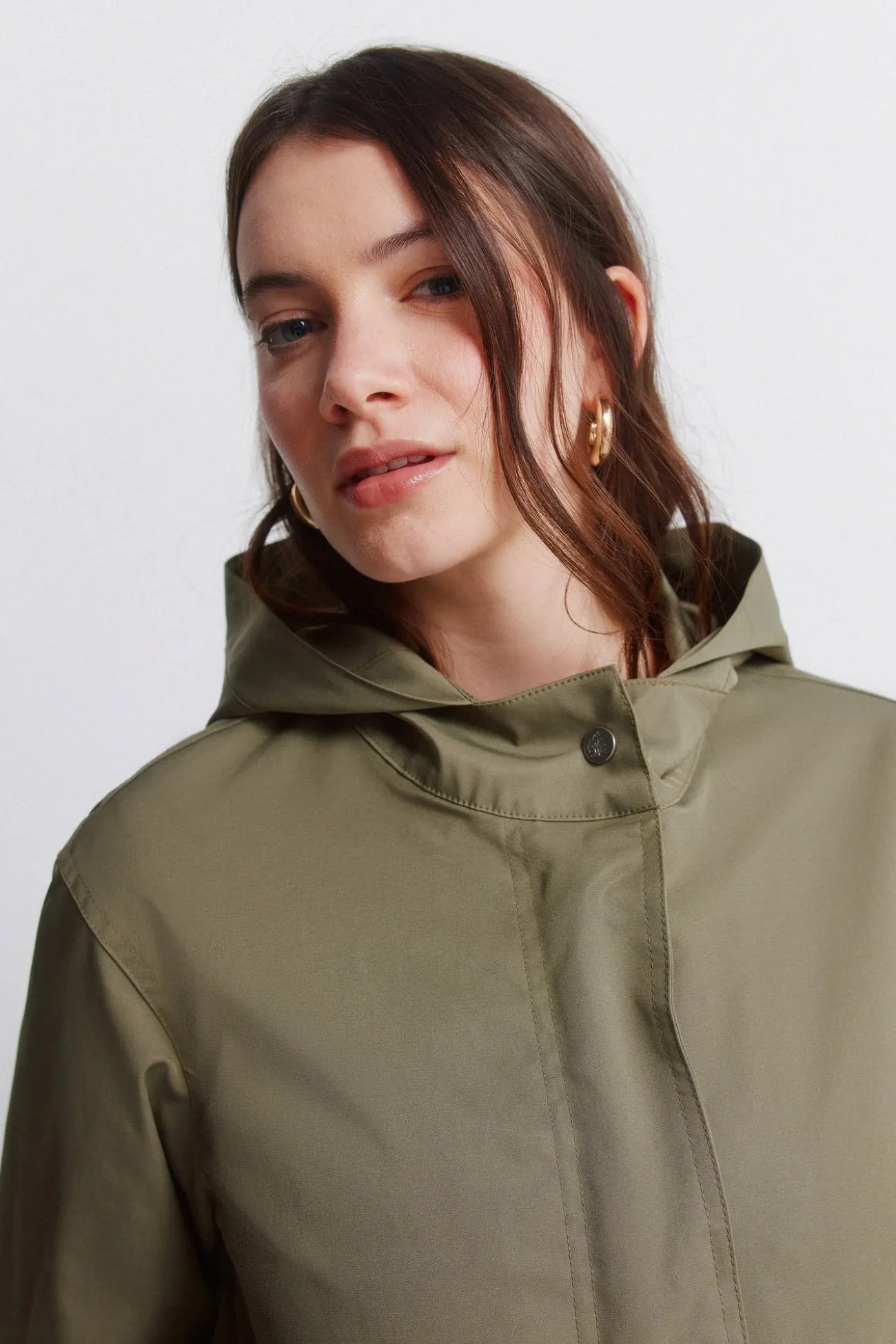 Parka à capuche déperlante