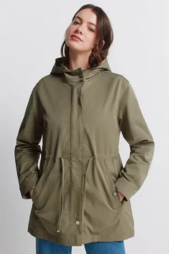 Parka à capuche déperlante