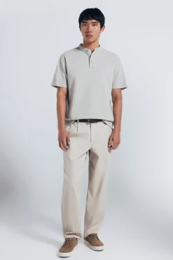 Polo piqu&eacute; col mao coupe classique