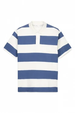 Polo piqué coupe classique à larges rayures