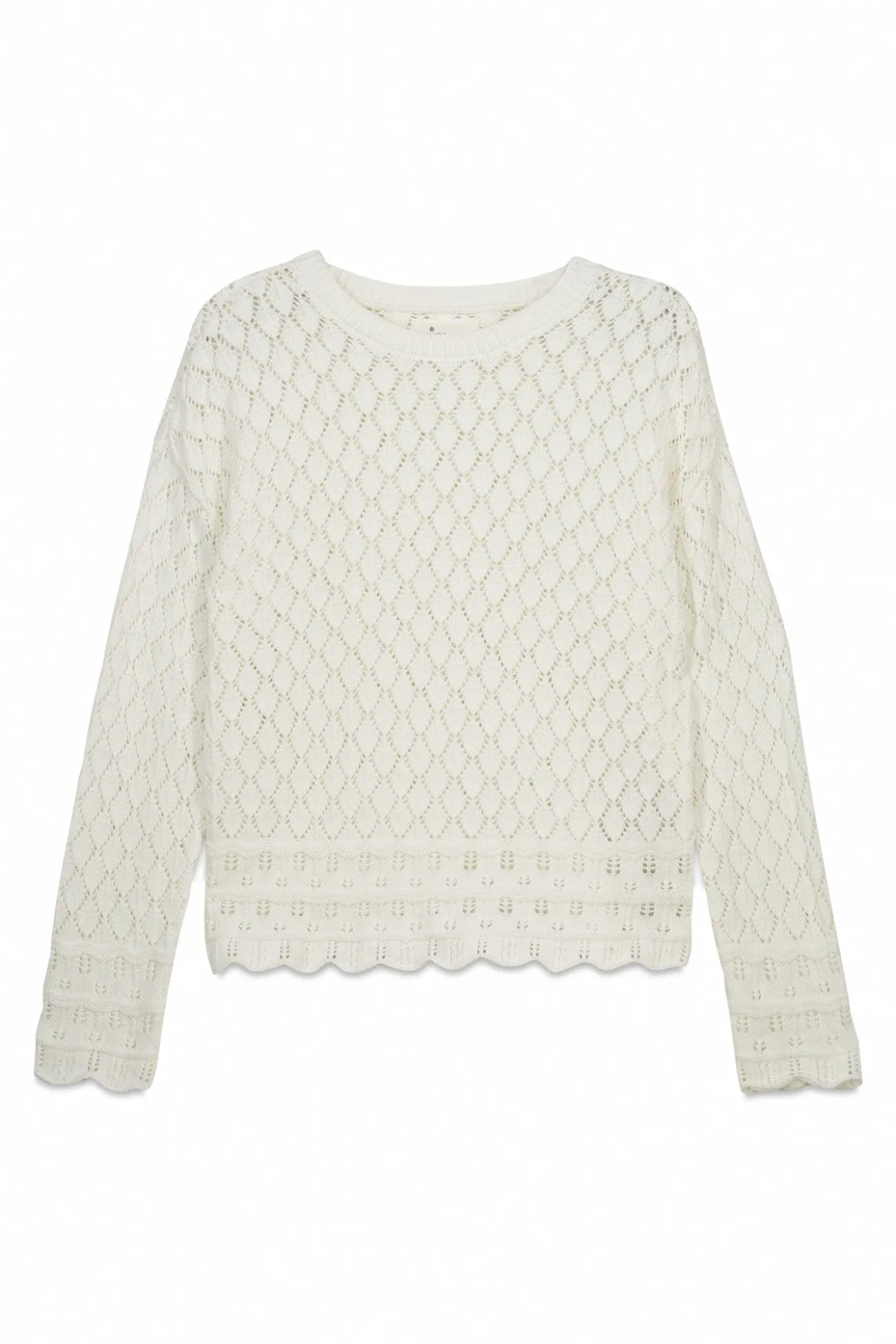 Pull en maille pointelle