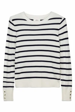 Pull fin boutons poignets