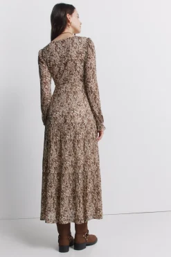 Robe midi imprimée