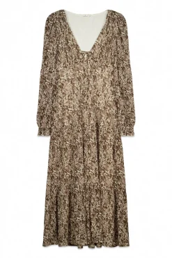 Robe midi imprimée