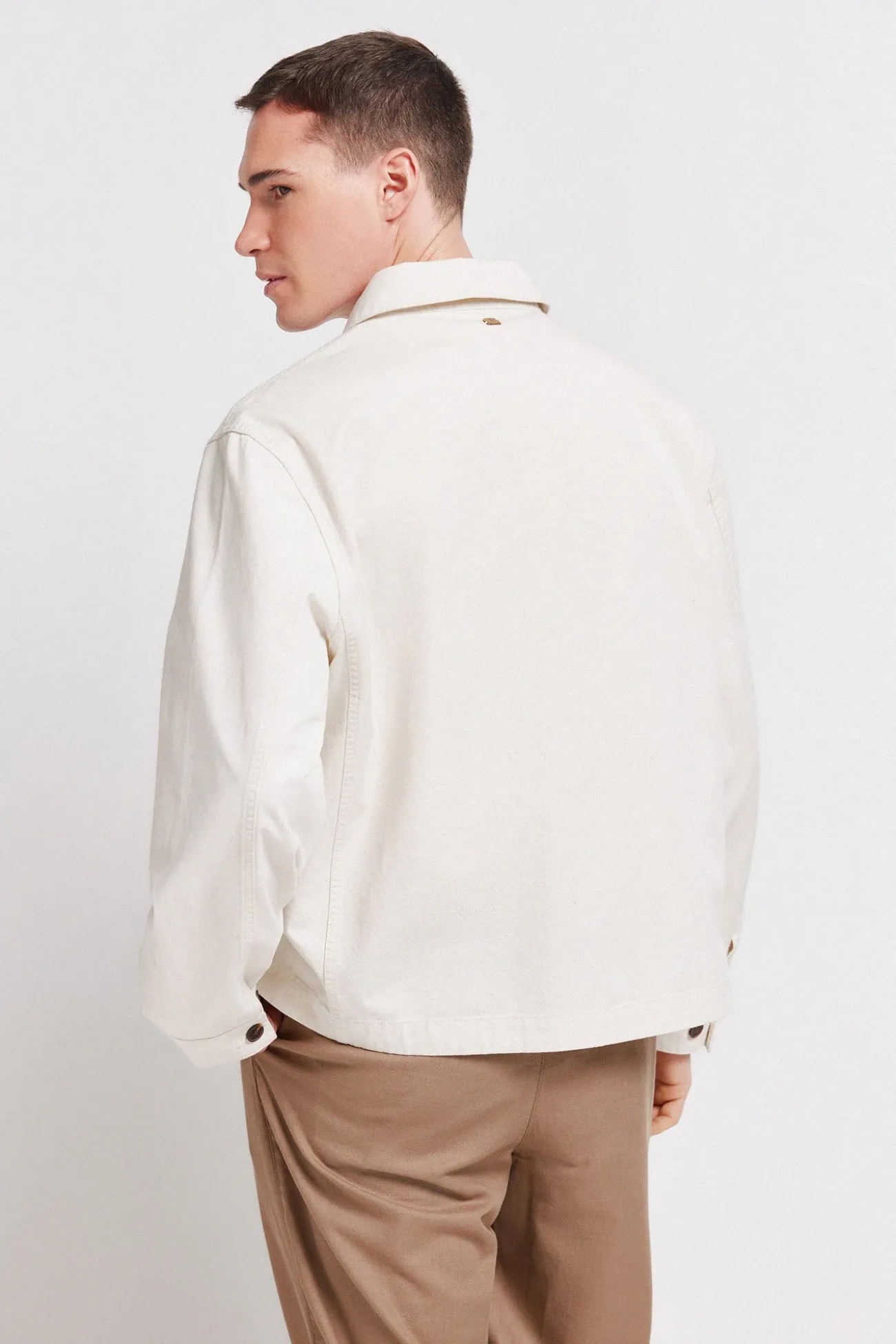 Surchemise en lin et coton coupe overshirt