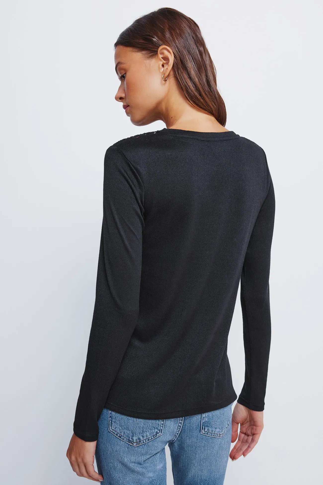 T-shirt à épaules en crochet