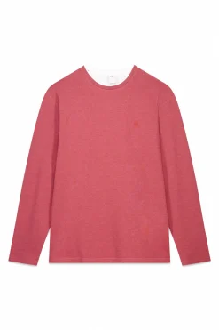 T-shirt à manche longues double mélange