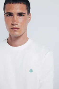 T-shirt basique &agrave; manche longues avec une finition douce