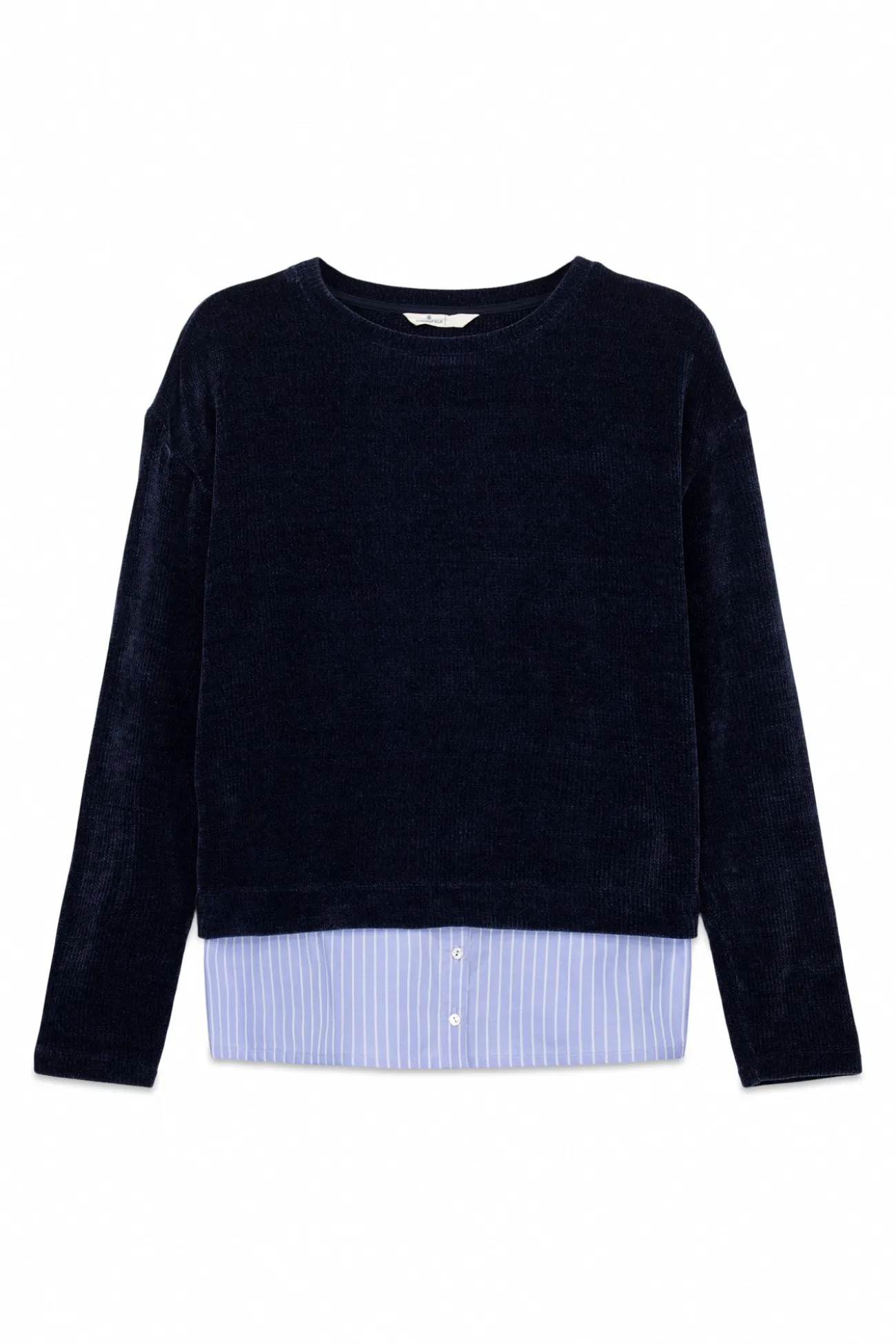 T-shirt chenille bi-matière