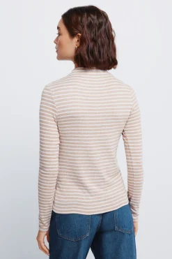 T-shirt doux au toucher col Perkins