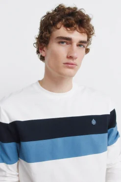 T-shirt piqu&eacute; &agrave; manches longues avec d&eacute;coupes