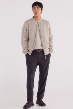 Veste effet daim micro-perforé