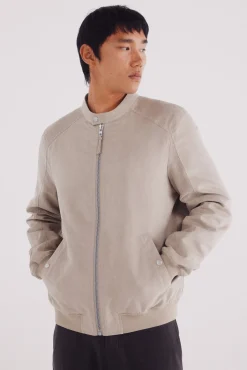 Veste effet daim micro-perforé
