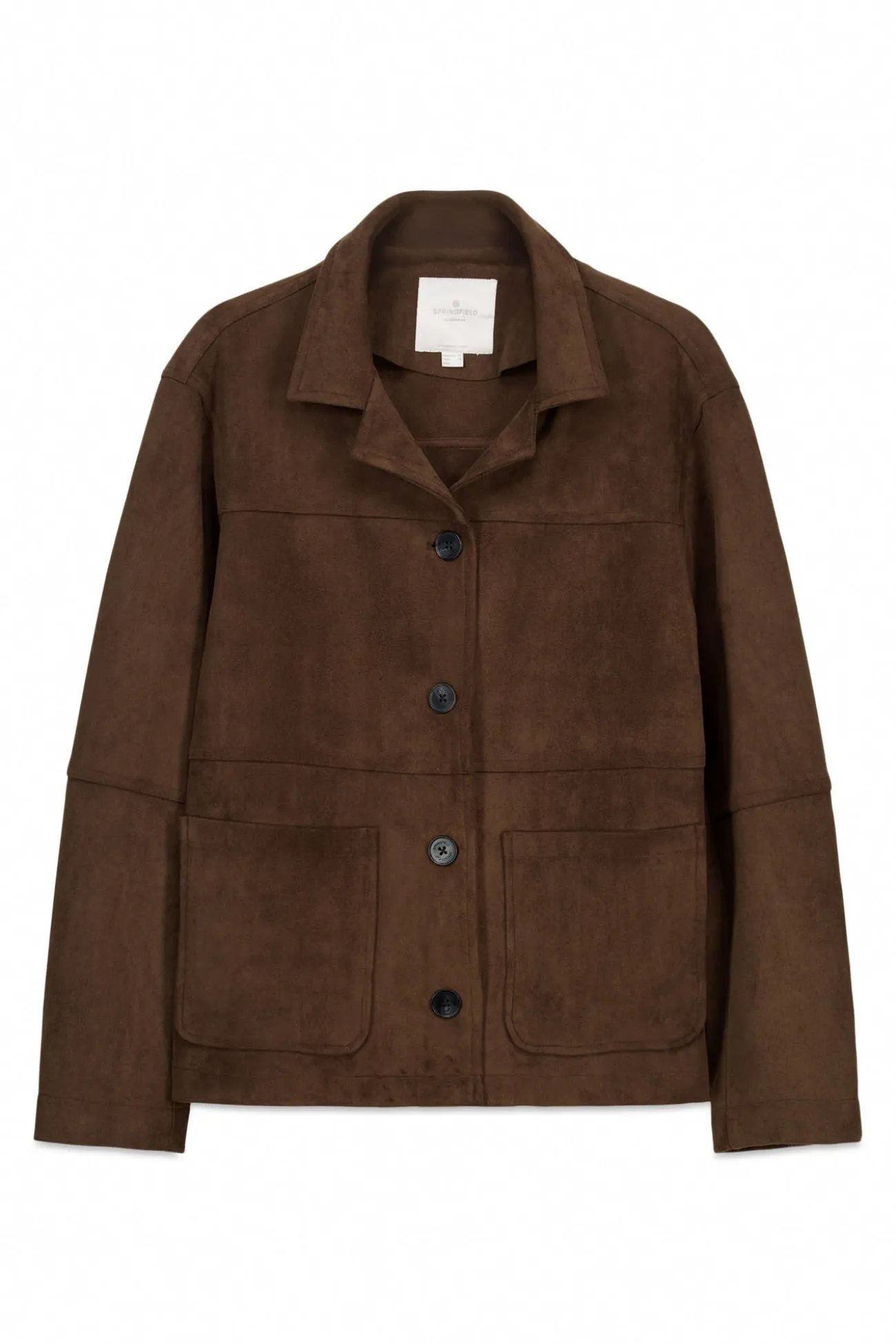 Veste simili daim poches